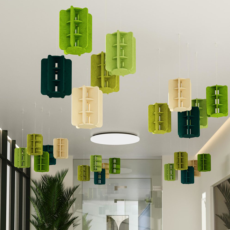 Thiết kế hiện đại Bảng điều khiển âm thanh Vách ngăn Tấm sợi Polyester hấp thụ âm thanh và thân thiện với môi trường để sử dụng trong phòng tập thể dục Thiết kế hiện đại Bảng điều khiển âm thanh Vách ngăn Tấm sợi Polyester hấp thụ âm thanh và thân thiện với môi trường để sử dụng trong phòng tập thể dục