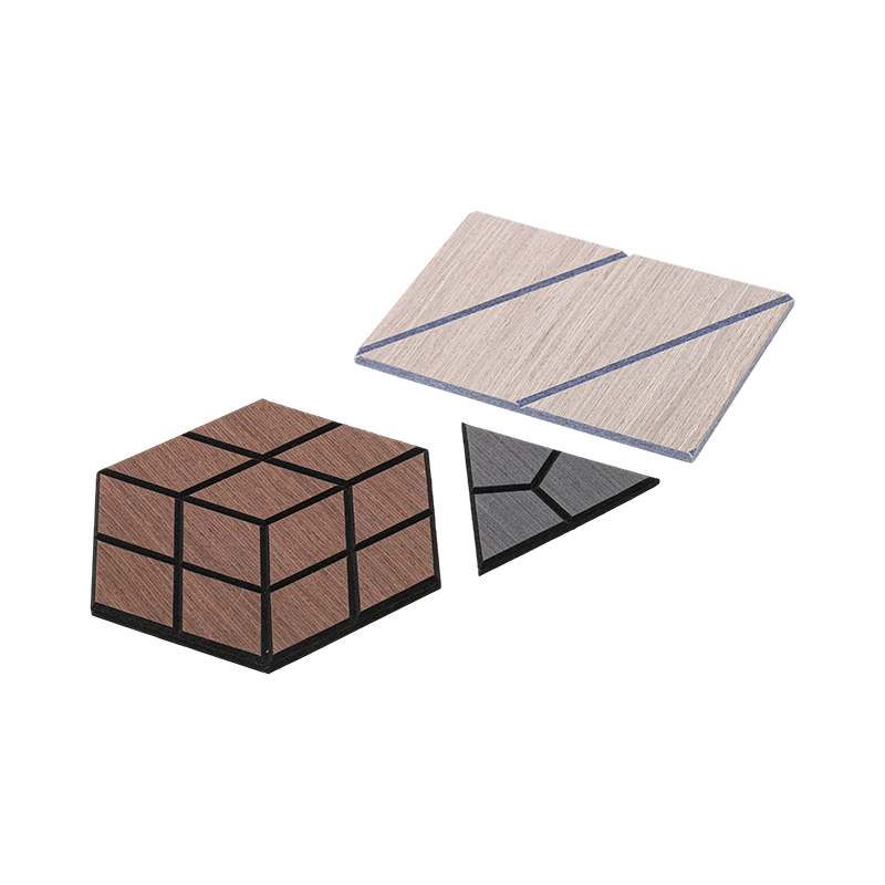 Tấm ốp tường bằng gỗ veneer 3D cách âm cho tấm tường và trần nội thất