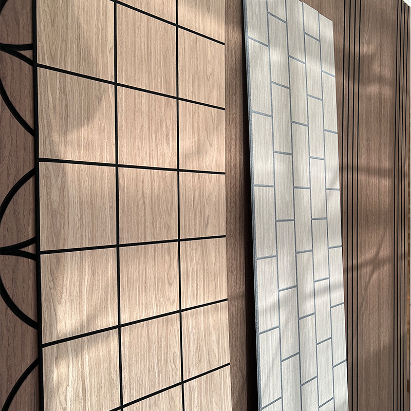 Phong cách thiết kế công nghiệp Tấm ốp tường cách âm Veneer gỗ cho ứng dụng âm thanh trong căn hộ