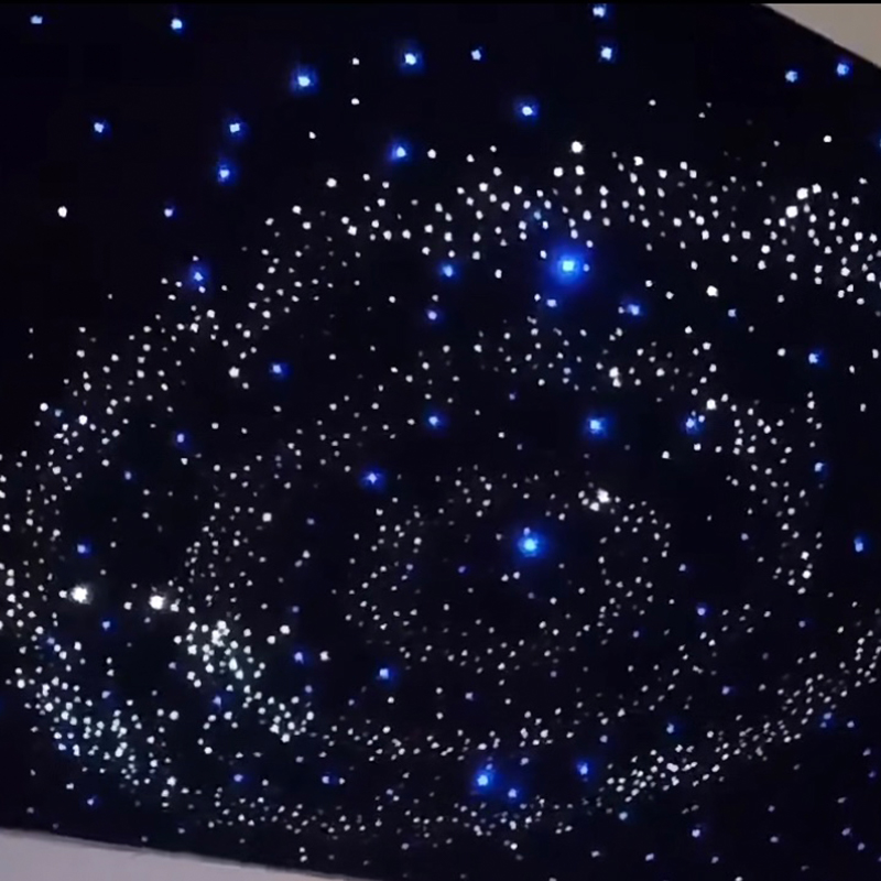 Tấm trần sợi quang sợi quang Spesonic Trần sao âm sợi Polyester Starlight