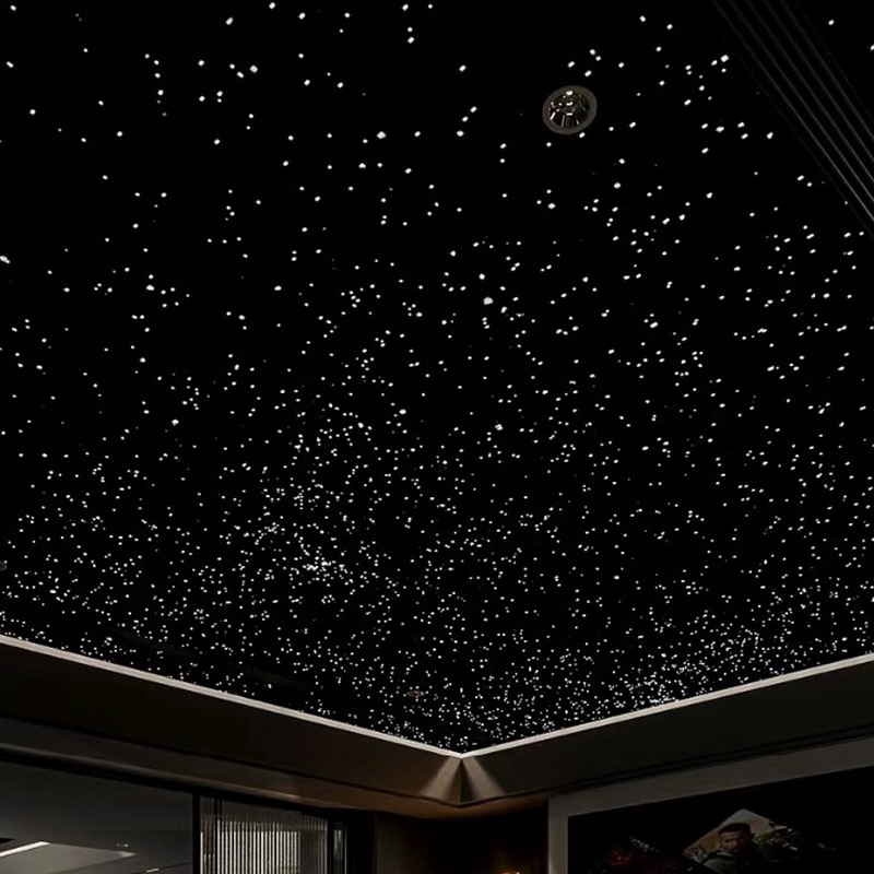 Tấm trần sợi quang RGB Light Star phong cách hiện đại Thạch cao 7 màu cho phòng khách Tấm trần sợi quang RGB Light Star phong cách hiện đại Thạch cao 7 màu cho phòng khách