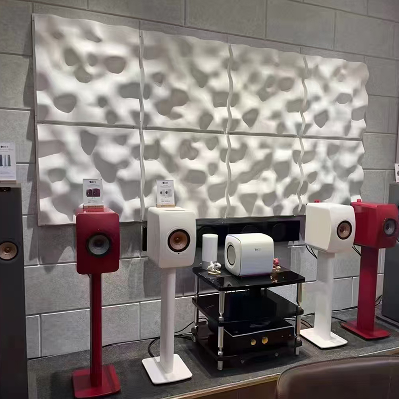 Bảng điều khiển khuếch tán âm thanh 3D đầy màu sắc hiện đại Thiết kế tường trần trang trí cho ứng dụng hội trường Thiết kế đồ họa có sẵn